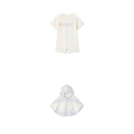 Gelato Pique PBCO252495 Baby Donut Bear Pattern Romper, CRM, 70