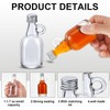 Suclain 48 Pcs 1.7oz Glass Syrup Bottles with Aluminum Lids
