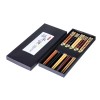 Heim Concept 5 Pair Organic Hardwood Japanese Reusable Wood Chopsticks