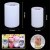 GTian 2 Sizes Cylinder Candle Molds Silicone Mold for Candle