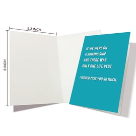 Nchigedy Funny Birthday Card for Him Her, Best Friend Birthday Card, Snarky Friendship Card for Women Men, Humorous Birthday Card for Friend