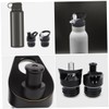 BESPORTBLE 4Sets Portable Straw Lid for Wide Mouth Water Flasks