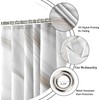 GCIREC Brown Marble Shower Curtain, Grey Brown Modern Abstract Wave