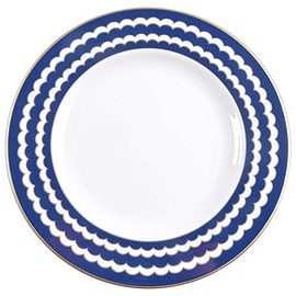 Lenox Totally Tikaa Galleria Scallop Dessert Plate, Navy