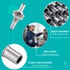 1/4" Hose Barb Thru-Bulk Bulkhead Fitting,304 Stainless Steel Straight Hex