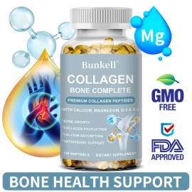 Bunkell Collagen Bone Full Effect Capsules - Natural Ingredients-Bo