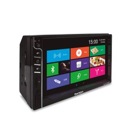 DANOM 7-Inch Car Stereo Receiver - Bluetooth MP5 Wired Android Auto & CarPlay with SD/USB/FM/AM Car Radio with Support Rearview Camera