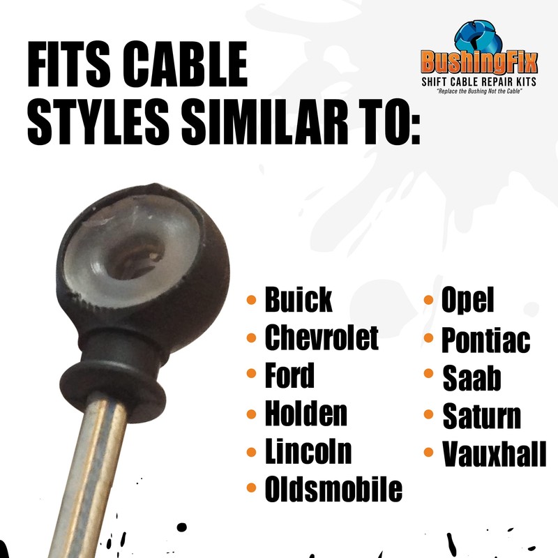 BushingFix UP1Kit Transmission Shift Bushing Repair Kit, Fits Ford, Chevy,