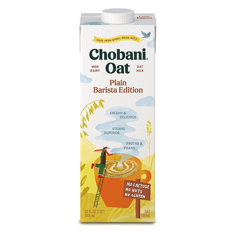 Chobani Oat Milk, Plain Oat Barista Edition, Shelf Stable Non