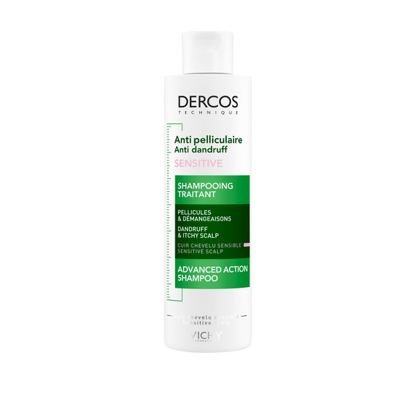 Vichy Dercos Anti-Dandruff Sensitive Treatment Shampoo for Sensitive Hair, 200ml