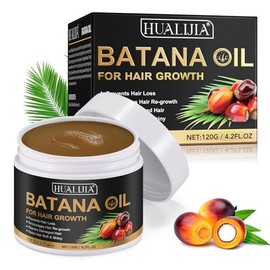 Batana Oil for Hair Growth, 100% Pure - Dr. Sebi Organic Batana Oil from Honduras, Prevent Hair Loss, Promotes Hair Thickness, Men & Women 4.2 oz