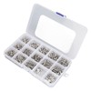 840Pcs Bolts Nuts Assortment Kit Metric M2.5 Assorted Cap Hex