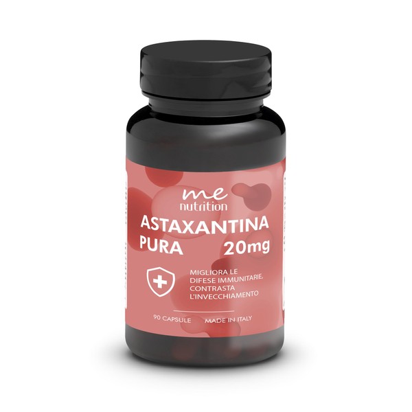 Astaxanthin Hochdosiert 20mg pro Tagesdosis – Natürliches Nahrungsergänzungsmittel aus Haematococcus