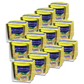 Auto Dynasty My Shaldan Japanese Car Cup-Holder Natural Air Freshener Cans - Lemon Scented (Pack of 12)