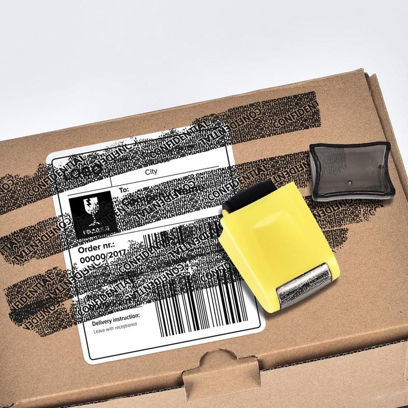 Address Blocker Stamp, Roll Stamp to Protect Against Identity Theft,
