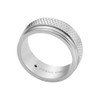 Fossil Knox JF0476804012 Men's Ring Stainless Steel Silver without Gemstones,