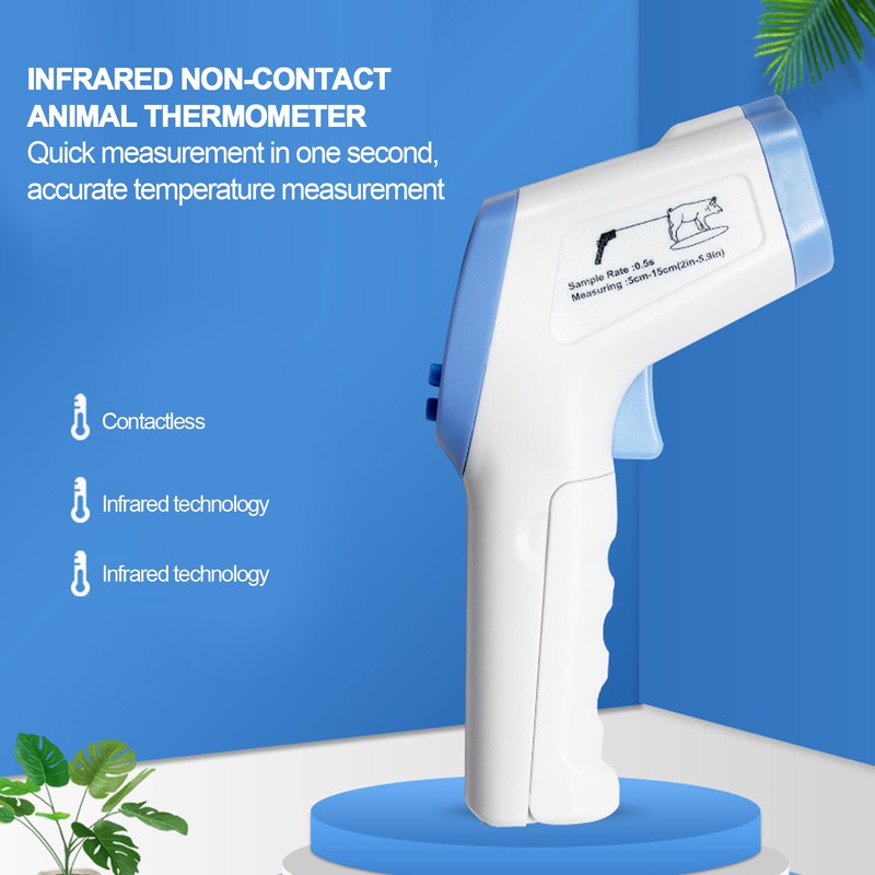 Pig Non Contact Infrared Thermometer Livestock Temperature Scanner with Digital