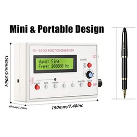 Frequency Generator, Signal Generator, FG-100 DDS, 1HZ-500KHz Function Low Frequency Signal Generator Sawtooth Sine Wave Form