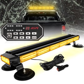 ASPL 26inch 126 LED Emergency Rooftop Strobe Lights Bar w/Controller Double Side Warning Hazard Snow Plow Flashing Light Traffic Advisor Safety Light for Work Trucks Vehicles Tow Pickup(Amber)