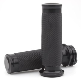 Motorcycle 1 Inch Handlebar Grips Universal Hand Grips Non-Slip Rubber Handgrips Fit for H-Arley Touring Softail Road Street Glide Road King Sportster