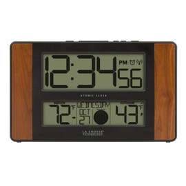 La Crosse Technology Wall/Table Clock, 6.61-inch x 11.1-inch x 1.14-inch (513-1417CH-INT)