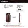 Hiram Cigar Travel Case for 2 Cigars Genuine Oil Leather