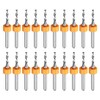 QUARKZMAN 20 Stück Micro-PCB-Bohrer 1,95 mm / 0,0768" Wolframstahlkarbid-Twist-Mini-Bohrwerkzeug mit