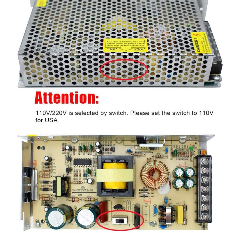 JOYLIT DC 24V 5A 120W Power Supply Adapter, AC 110V