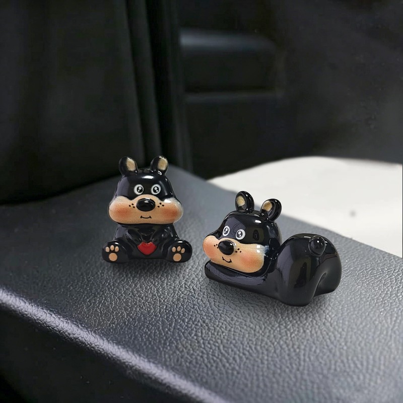 5PCS Cute mini Dog Dashboard Decorations,Dog Themed Desk Decor Ornaments,Cars