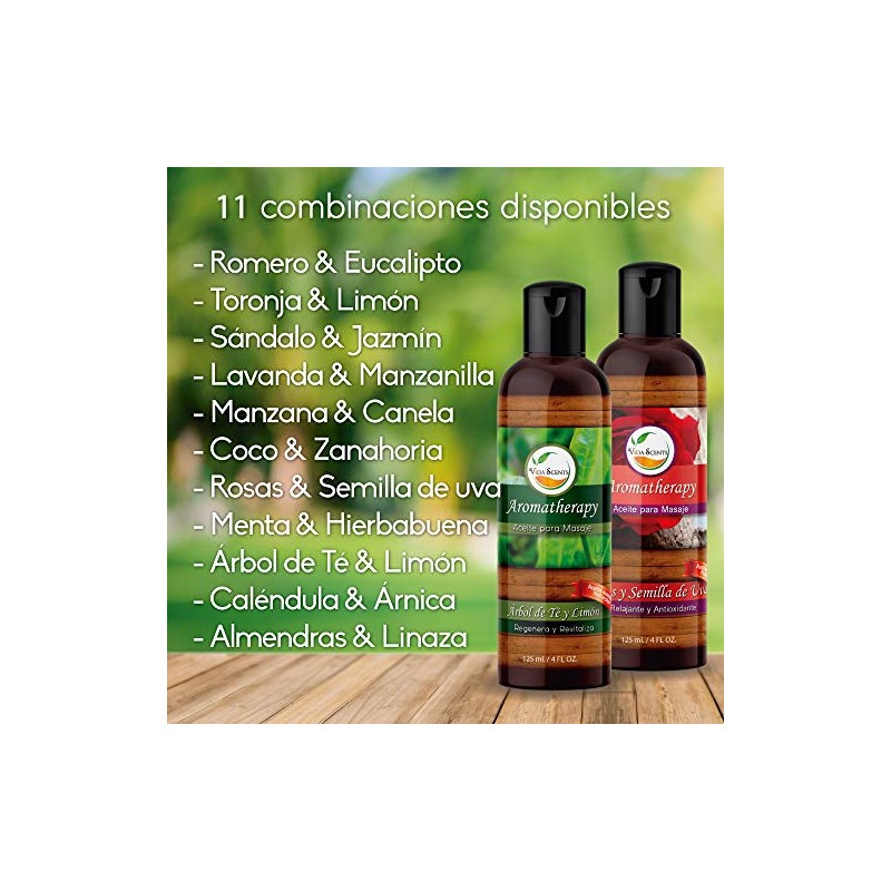 VIDA SCENTS | Aceite Esencial Para Masaje Aromatherapy De 60ml