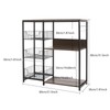 GDAE10 Modern 6-Tier Kitchen Storage Shelf,with Mesh Baskets & S-Hooks,