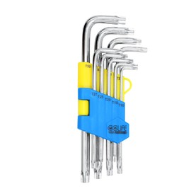 CCLIFE Torx Allen Key Set T10-T50 9-Piece Allen Key Set CR-V for Internal Torx Screws