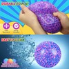 PEJOURI Giant 4 Inch Jumbo Stress Balls for Adults, Purple,
