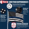 Anley Rip-Proof Double Sided Thin Blue Line USA Flag 3x5