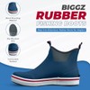 Biggz Men's Rubber Fishing Boots, Navy, Size 10