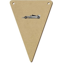 5 x 140mm 'The Worlds Fastest Racing Car' Wooden Bunting Flags (BN00080350)