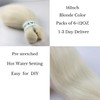Blonde Braiding Hair Pre Stretched Short Braiding Hair Blonde 16inch