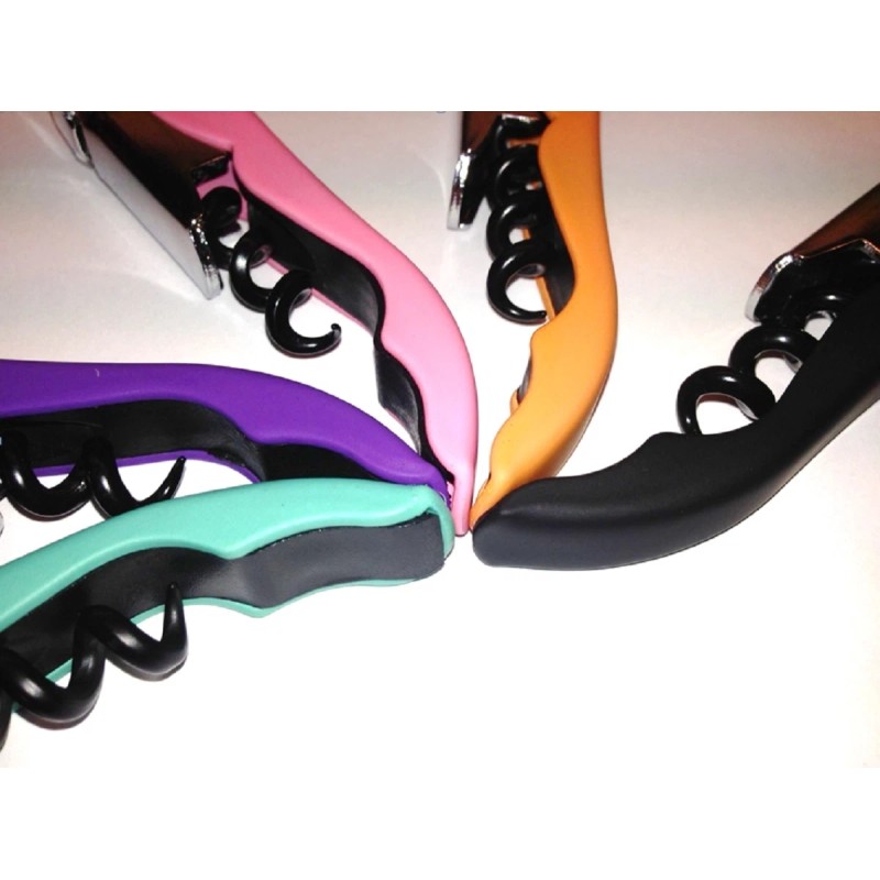 TIPSY Wine Accessories Soft Velvet Touch Waiters Double Hinge Corkscrew