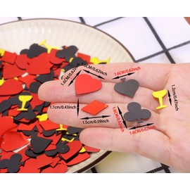 ONLYKXY Poker Table Confetti Decor Glitter Confetti Decoration for Birthday Wedding Foil Theme Thanks Giving Party Valentine's Mother's Day Craft Scatter Bless Confetti (Goblets)