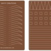 Savvy Creations - Practice Skin Eyebrows - Options: Brown Dual