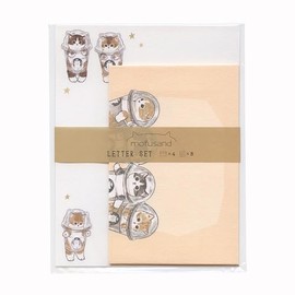 Active Corporation Moffsand Letter Set [Drink] Cat Cat Cat Stationery Envelope Letter Cute mofusand F