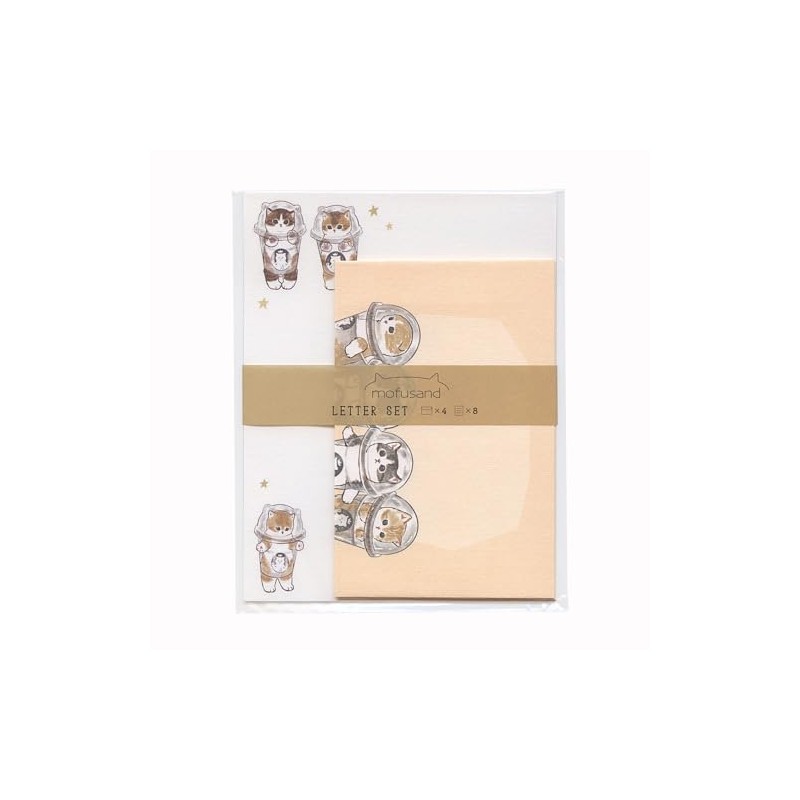 Active Corporation Moffsand Letter Set [Drink] Cat Cat Cat Stationery