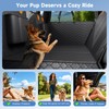Dog Car Seat Cover Waterproof Vegan Leather, Scratchproof, Hard Bottom