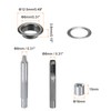 sourcing map 100pcs Grommet Tool Kit 8mm Copper Grommet Eyelet