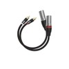 khadas Balanced RCA Adapter, XLR 3 Plug Cable, Audio Stereo