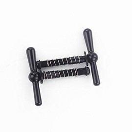 ACEOFFIX Hinge Clamps for Brompton Folding Bike,Magnet Antique Easy Shell Hinge levers Limit Nut for Cycling Frame Tblack