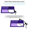 COJWIS Progressive Multifocus Reading Glasses Blue Light Blocking,Spring Hinge Readers