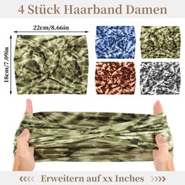 Women's Headband, Elastic Headscarf, Soft Headband for Yoga, Sports, Cosmetics