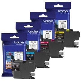 Genuine Brother MFC-J6930DW Super High Yield (BK/C/M/Y) Color Ink 4-Pack. (Includes 1 Each of LC3019BK,LC3019C,LC3019M,LC3019Y)