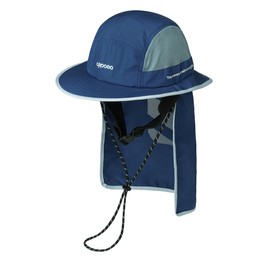 Clape Sun Hat for Men Women Safari Hat with Chin Strap Wide Brim Adjustable Waterproof Fishing Cap for Surf Camping Hiking Sun Protection Blue SHY2502